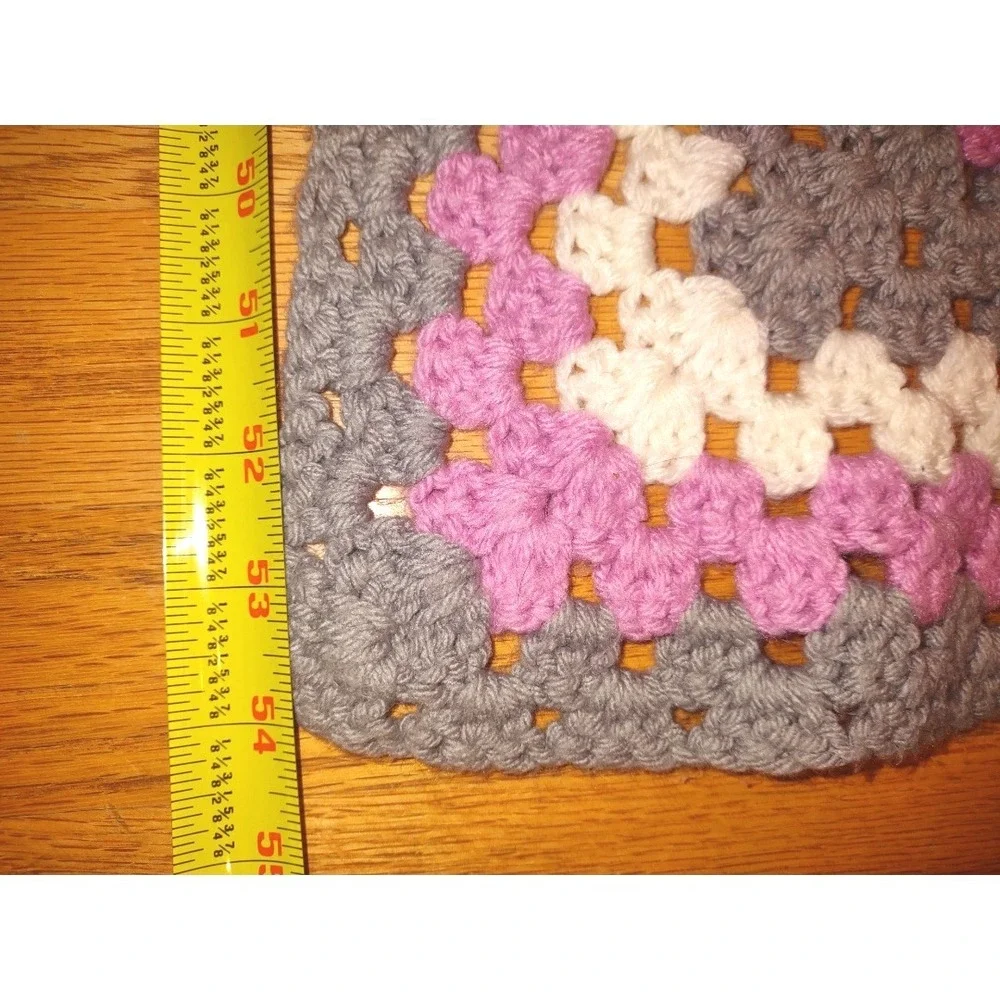 Granny Square Crochet Blanket Throw 54